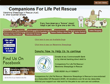 Tablet Screenshot of companionsforlife.com.au